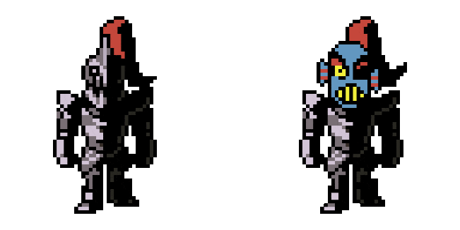 Undertale Undyne Pixel Animated Cursor