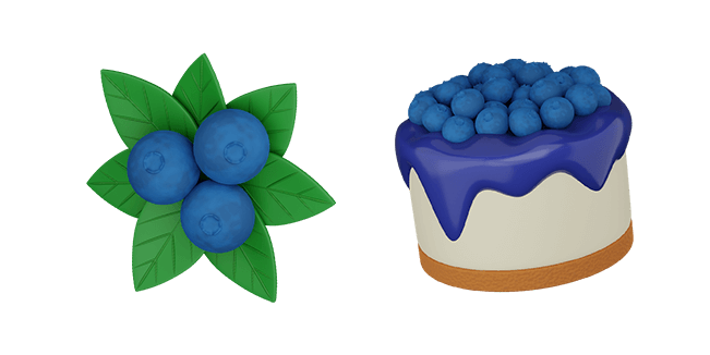 Blueberry & Blueberry Cheesecake 3D Cursor