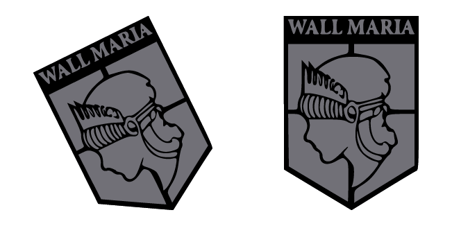 Attack on Titan Wall Maria Logo Cursor
