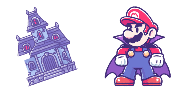 Halloween Super Mario Dracula & Haunted House Cursor