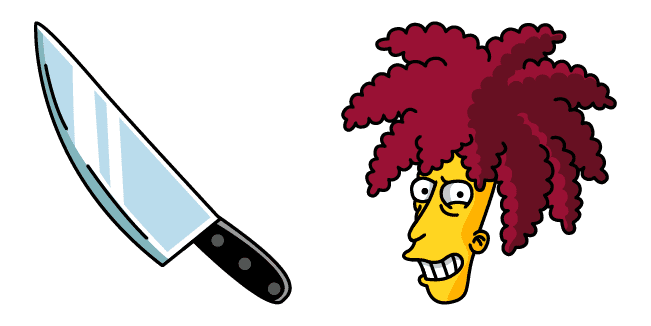 The Simpsons Robert Terwilliger & Knife Cursor