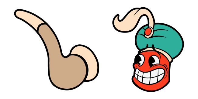 Cuphead Djimmi the Great & Cob Pipe Cursor