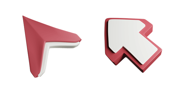White-Red 3D Cursor