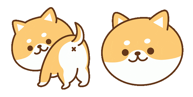 Cute Puppy Shiba Inu Animated Cursor