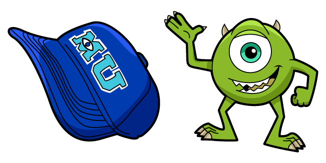 Monsters University Mike Wazowski & Cap Cursor