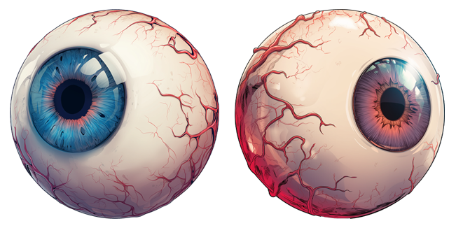 Creepy Eyeballs With Veins Cursor