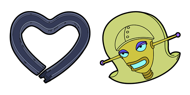 Futurama Angelyne & Heart Cursor