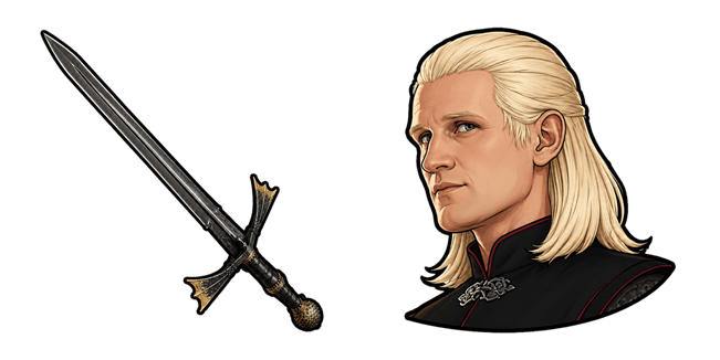 House of the Dragon Daemon Targaryen & Dark Sister Cursor