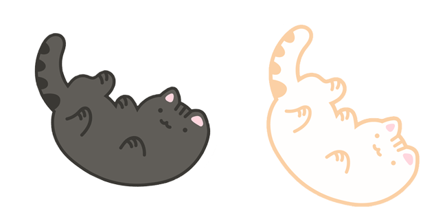 Cute Gray & White Kitties Cursor