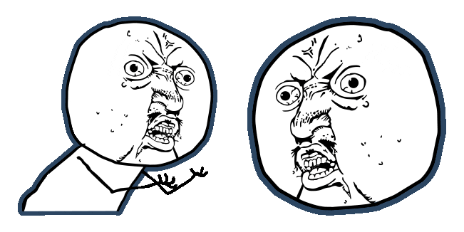 Y U NO Guy Meme Animated Cursor