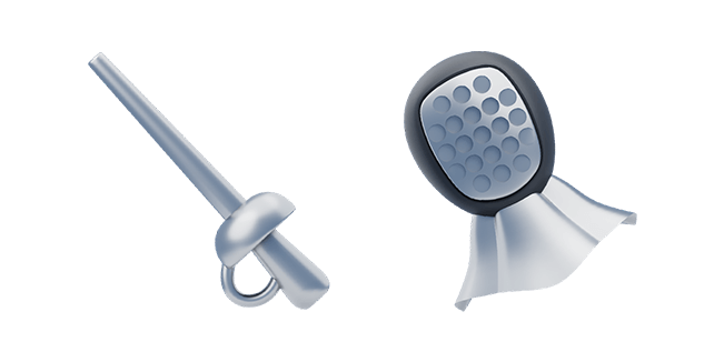 Fencing Sword & Fencing Mask 3D Cursor