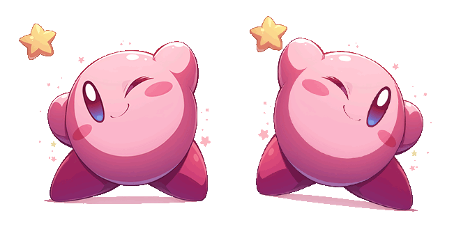 Kirby Victory Dance Animated Cursor