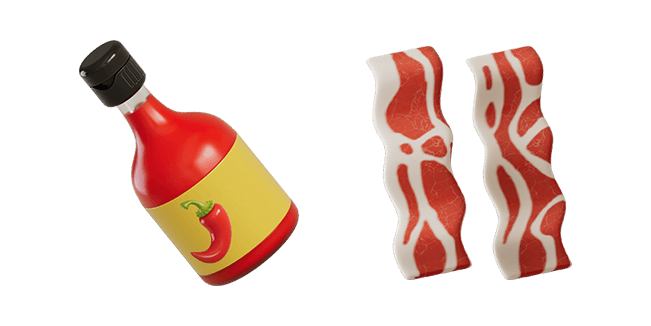 Chili Sauce & Bacon 3D Cursor