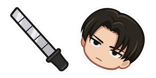 Attack on Titan Cute Levi Ackerman Cursor