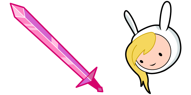Adventure Time Fionna & Crystal Sword Cursor
