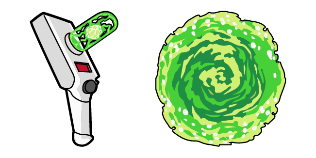 Rick and Morty Portal Gun & Portal Cursor