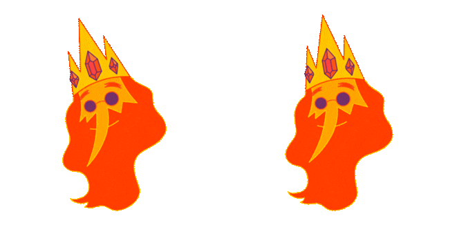 Adventure Time Fire King Animated Cursor
