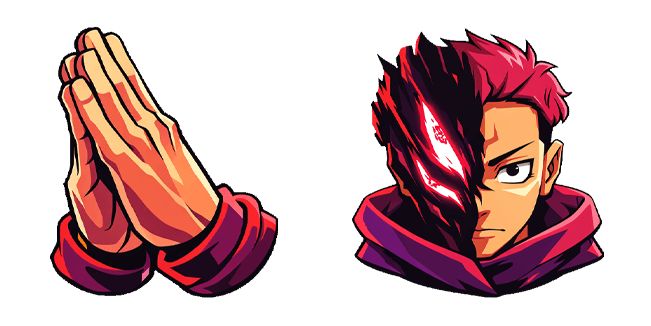 Jujutsu Kaisen Half Yuji Itadori & Half Sukuna Cursor