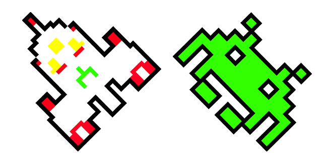 Space Invaders Pixel Cursor