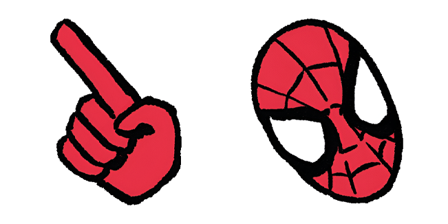 Marvel Spider-Man Hand & Head Retro Cursor