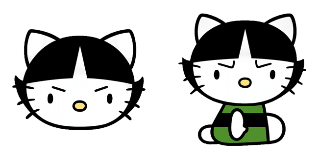 Sanrio x The Powerpuff Girls Hello Kitty Buttercup Cursor