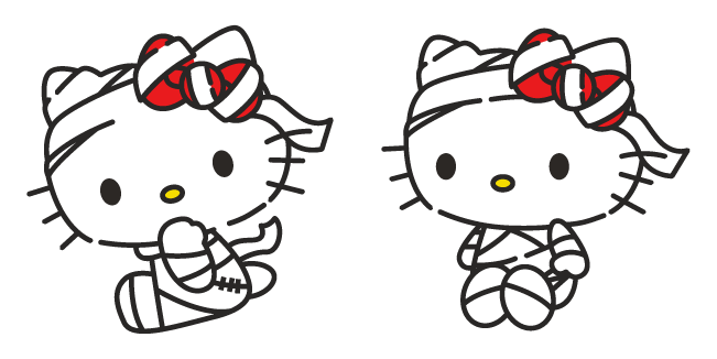 Hello Kitty Halloween Mummy Cursor