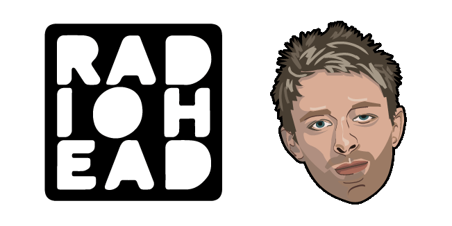 Radiohead Thom Yorke & Logo Animated Cursor