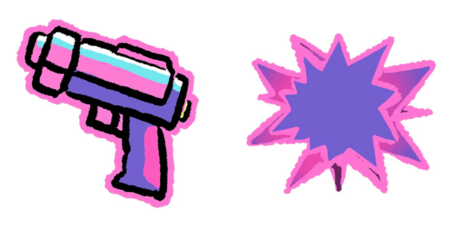 Neon Blaster & Burst Cursor