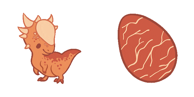 Cute Baby Stygimoloch Animated Cursor
