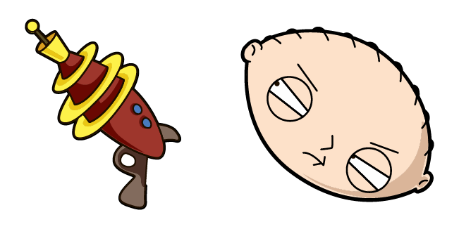 Family Guy Stewie Griffin & Ray Gun Cursor