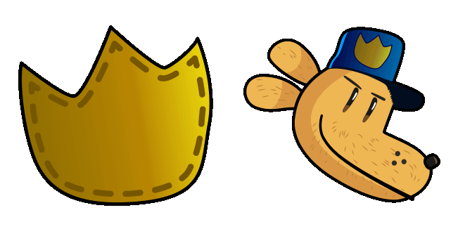 Dog Man & Police Badge Animated Cursor