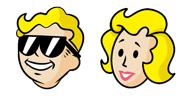 Fallout Vault Boy & Vault Girl Animated Cursor