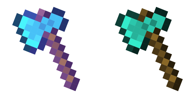 Minecraft Enchanted Diamond Axe Cursor