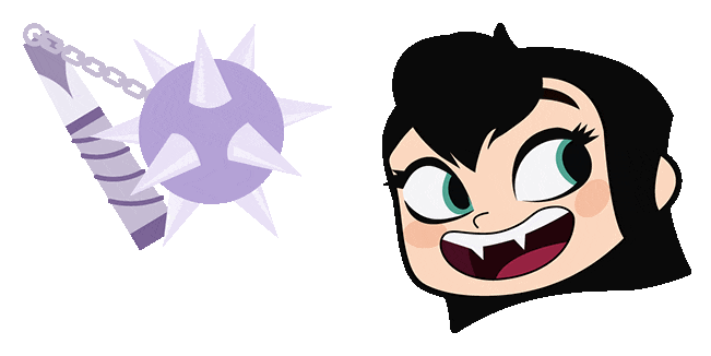 Hotel Transylvania Mavis Dracula & Spiked Flail Animated Cursor