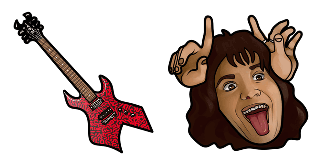 Stranger Things Eddie Munson & Electric Guitar Cursor