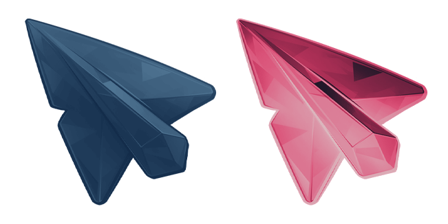 Dark & Red Faceted Crystal Style Cursor