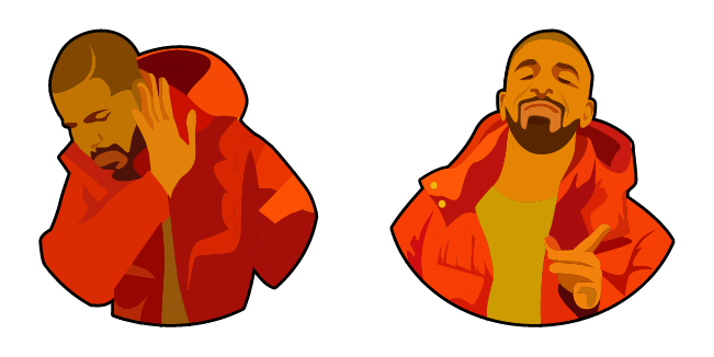 Drakeposting Meme Cursor