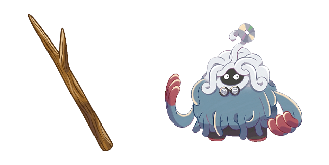 Pokemon Pokopia Professor Tangrowth & Stick Cursor