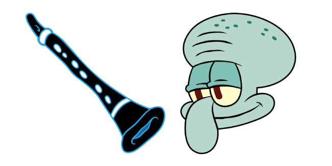 SpongeBob Squidward Tentacles  & Clarinet Cursor