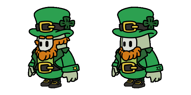 St. Patrick's Day Fall Guy Animated Cursor
