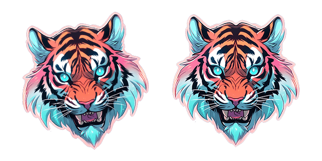 Neon Tiger Cursor