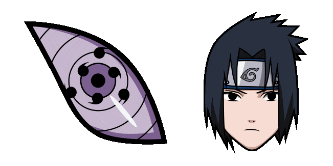 Naruto Sasuke Uchiha & Eye Animated Cursor