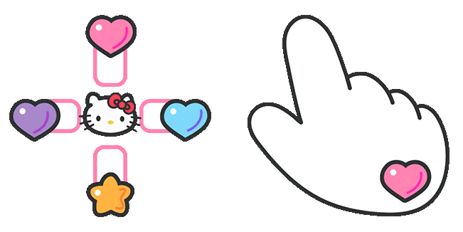 Hello Kitty Crosshair Animated Cursor