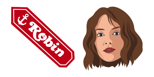 Stranger Things Robin Buckley & Badge Cursor