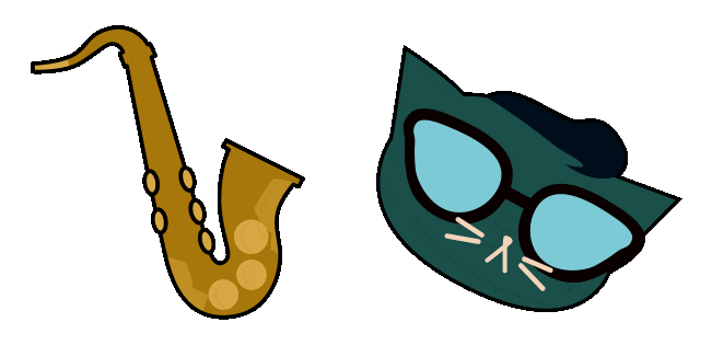 Night in the Woods Sadie & Saxophone Animated Cursor