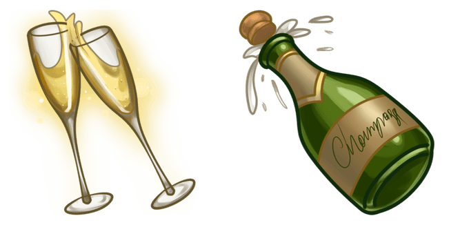Christmas Champagne Cursor