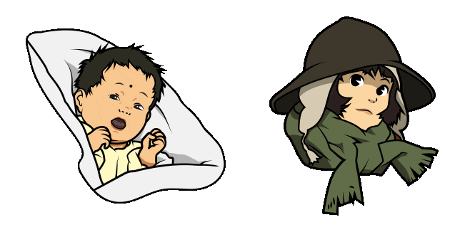 Tokyo Godfathers Kiyoko & Miyuki Animated Cursor
