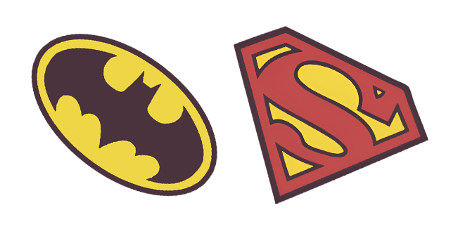 Batman & Superman Logo Cursor