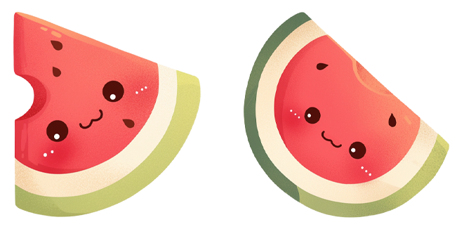 Kawaii Watermelon Cursor