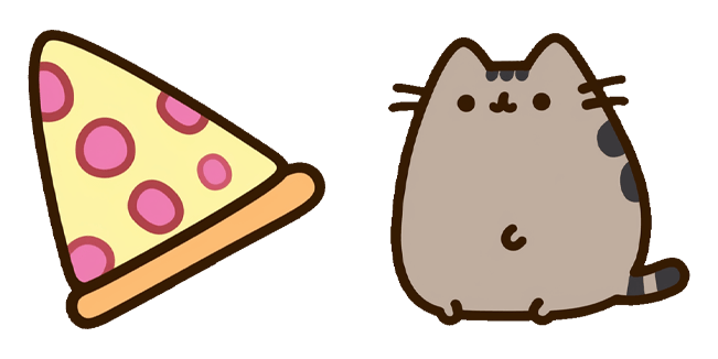 Pusheen the Cat & Pizza Slice Cursor